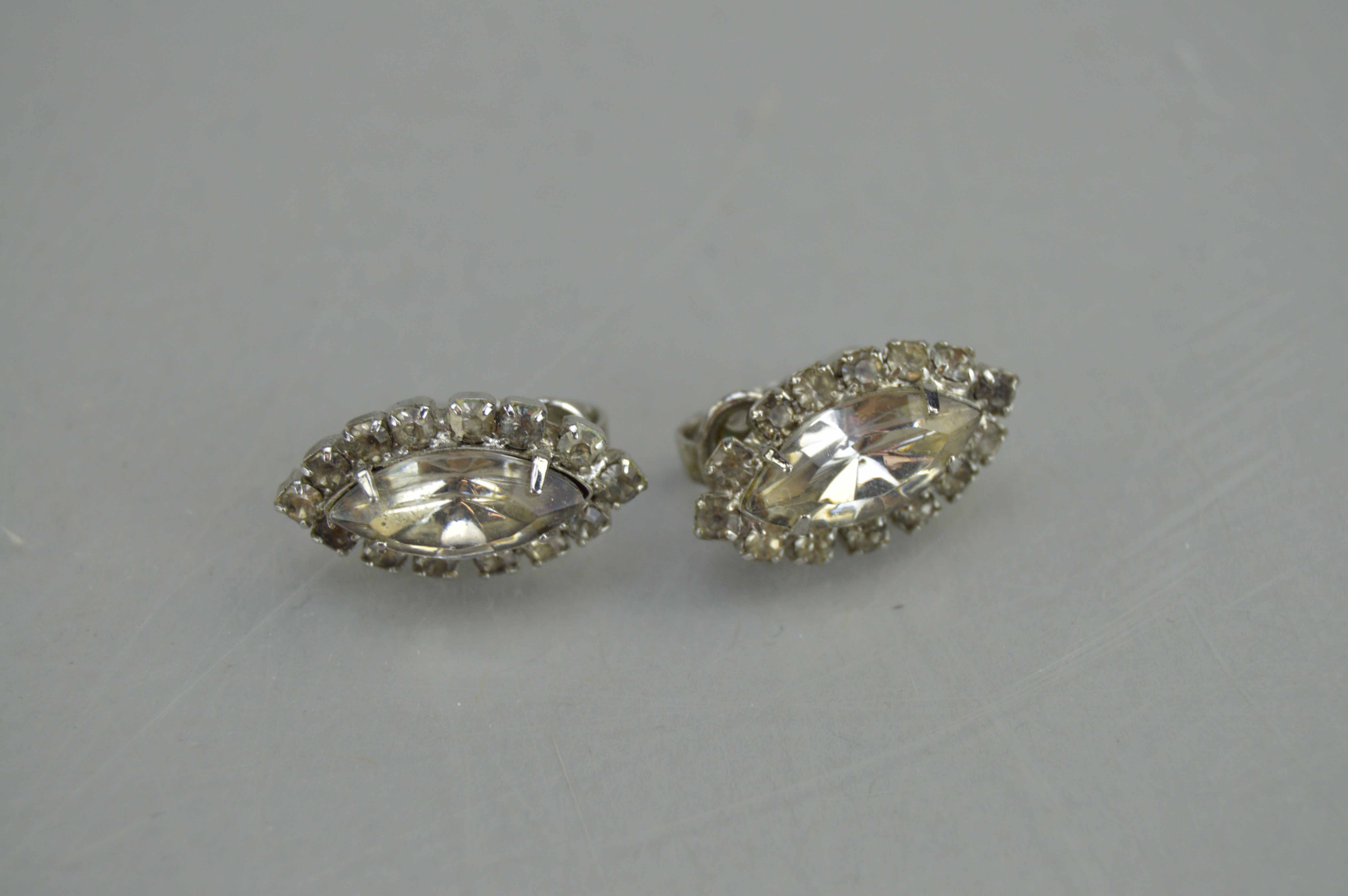 A Collection of Rhinestone Jewlery