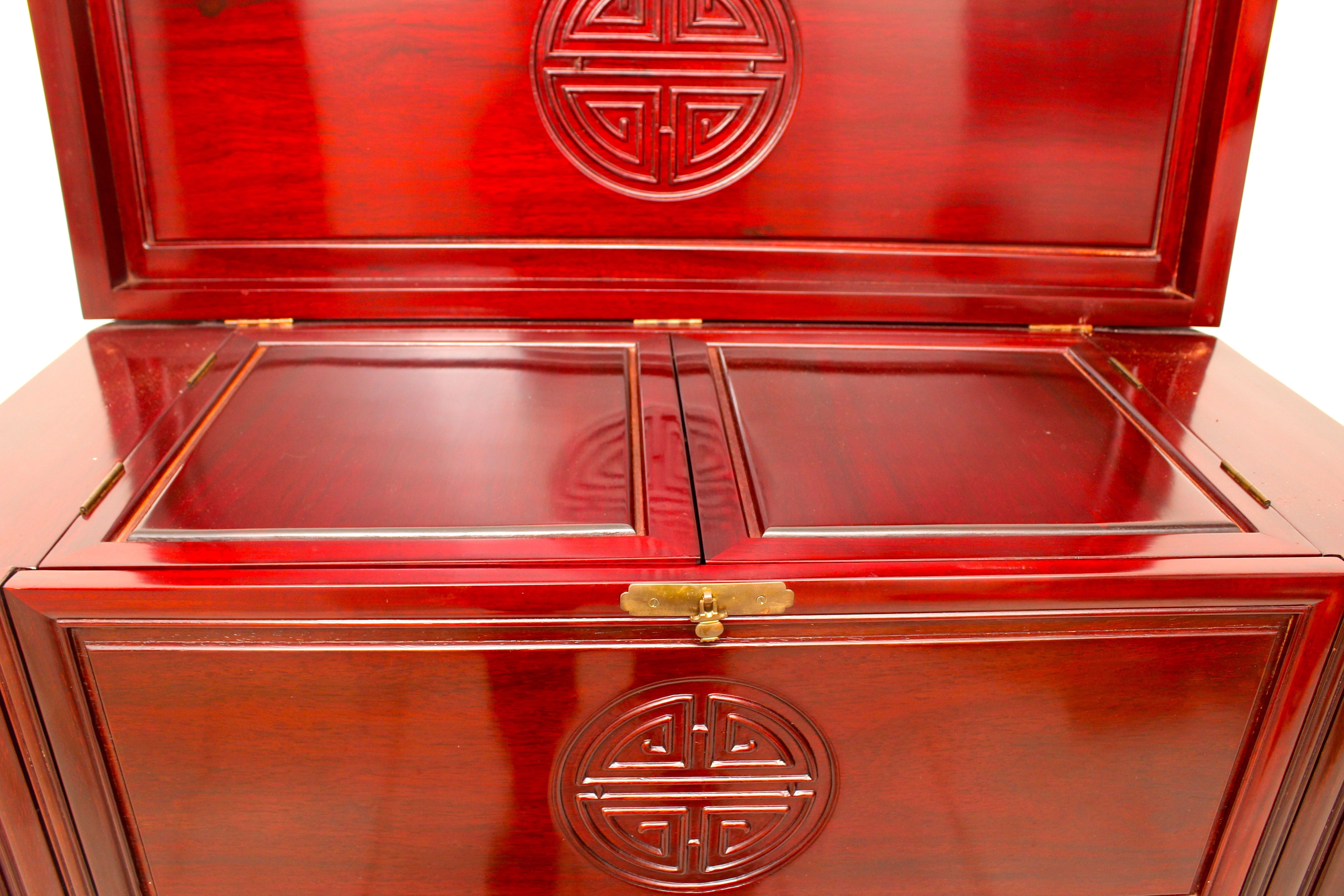 Asian Rosewood Bar Cabinet