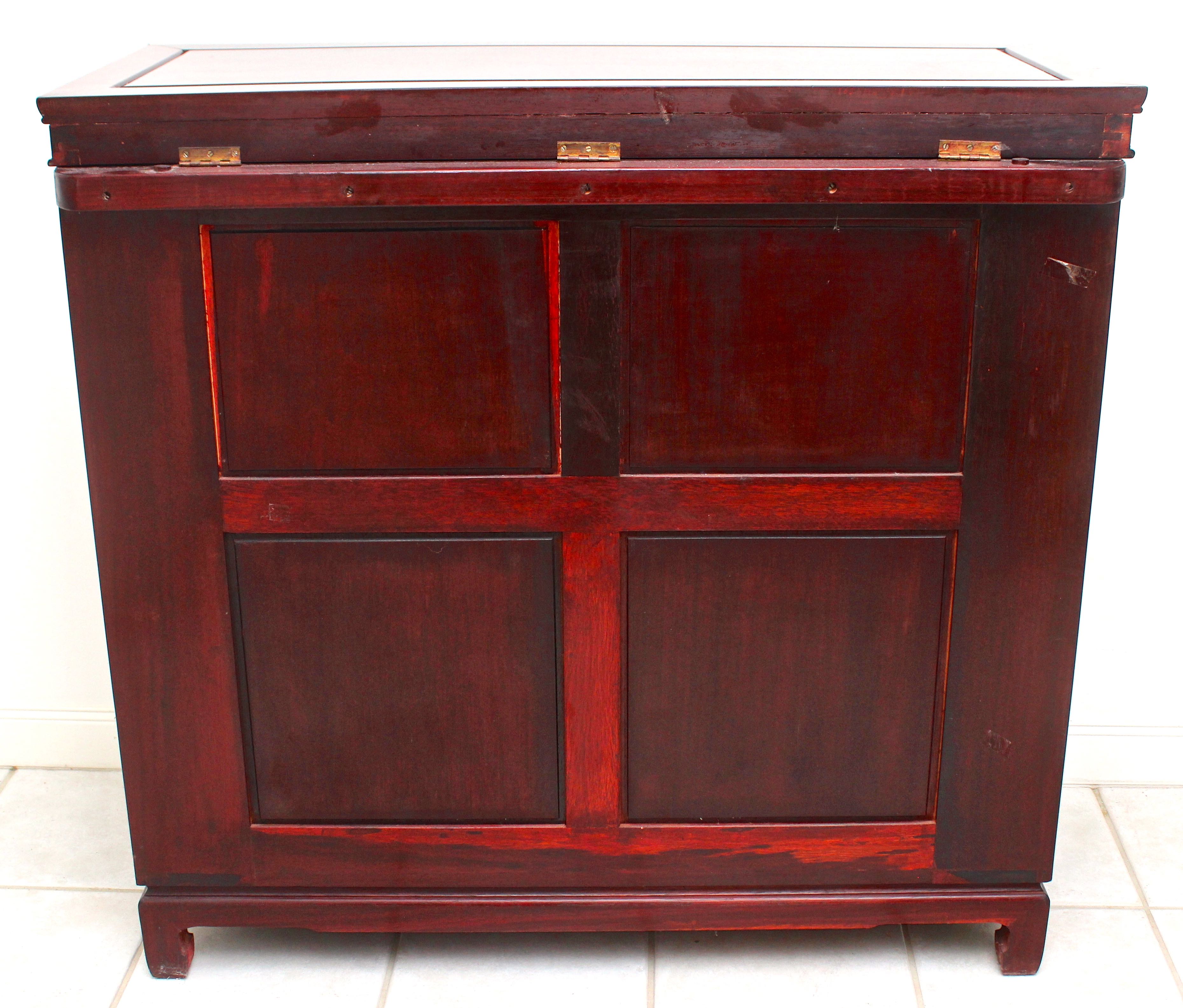 Asian Rosewood Bar Cabinet