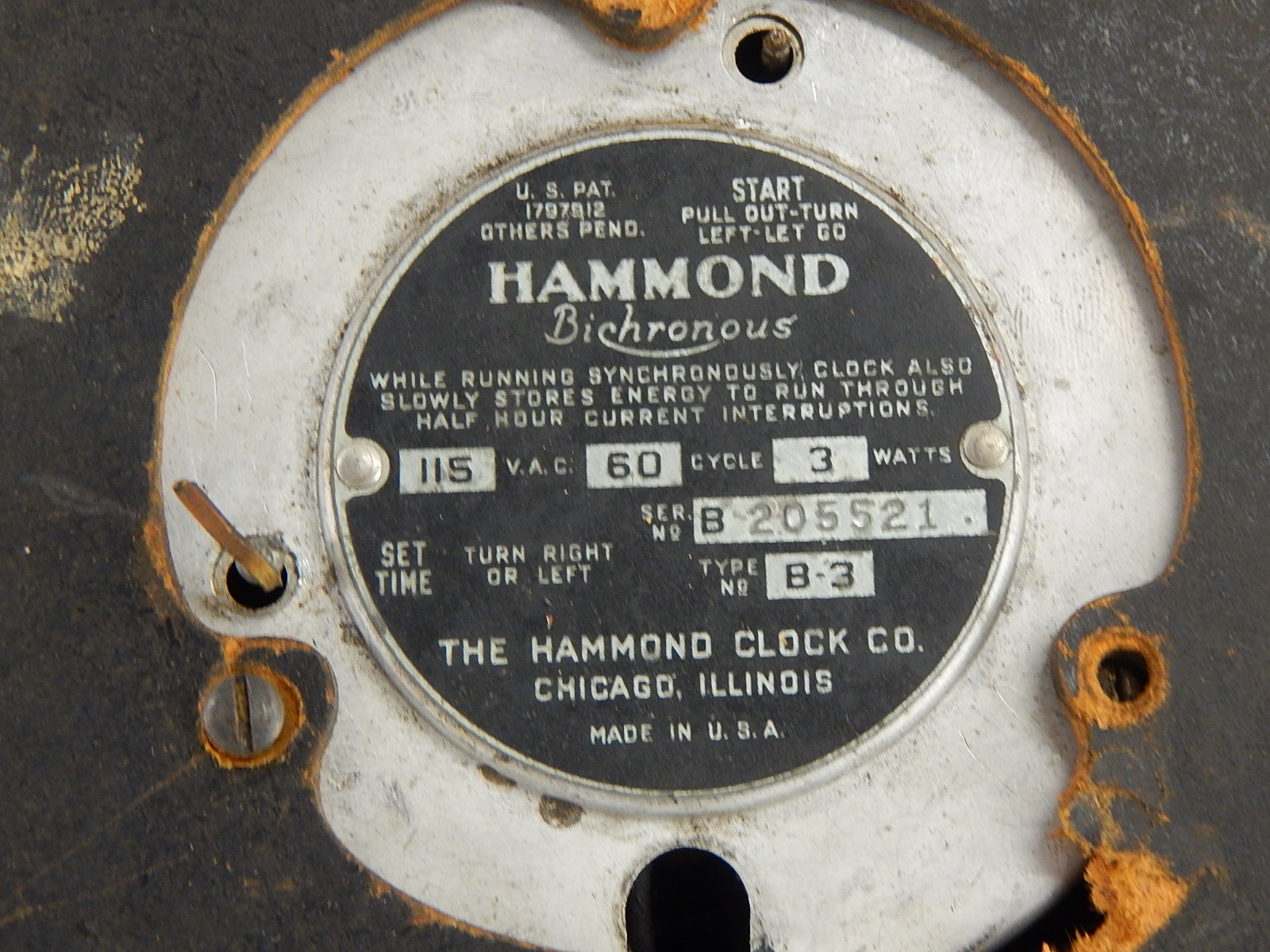 Vintage Postal Telegraph Clock