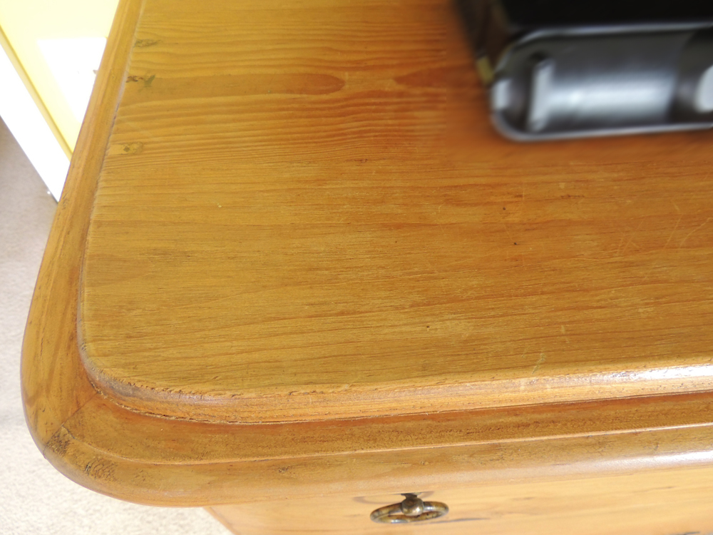 Rustic Arhaus Pine Five Drawer Chest Of Drawers