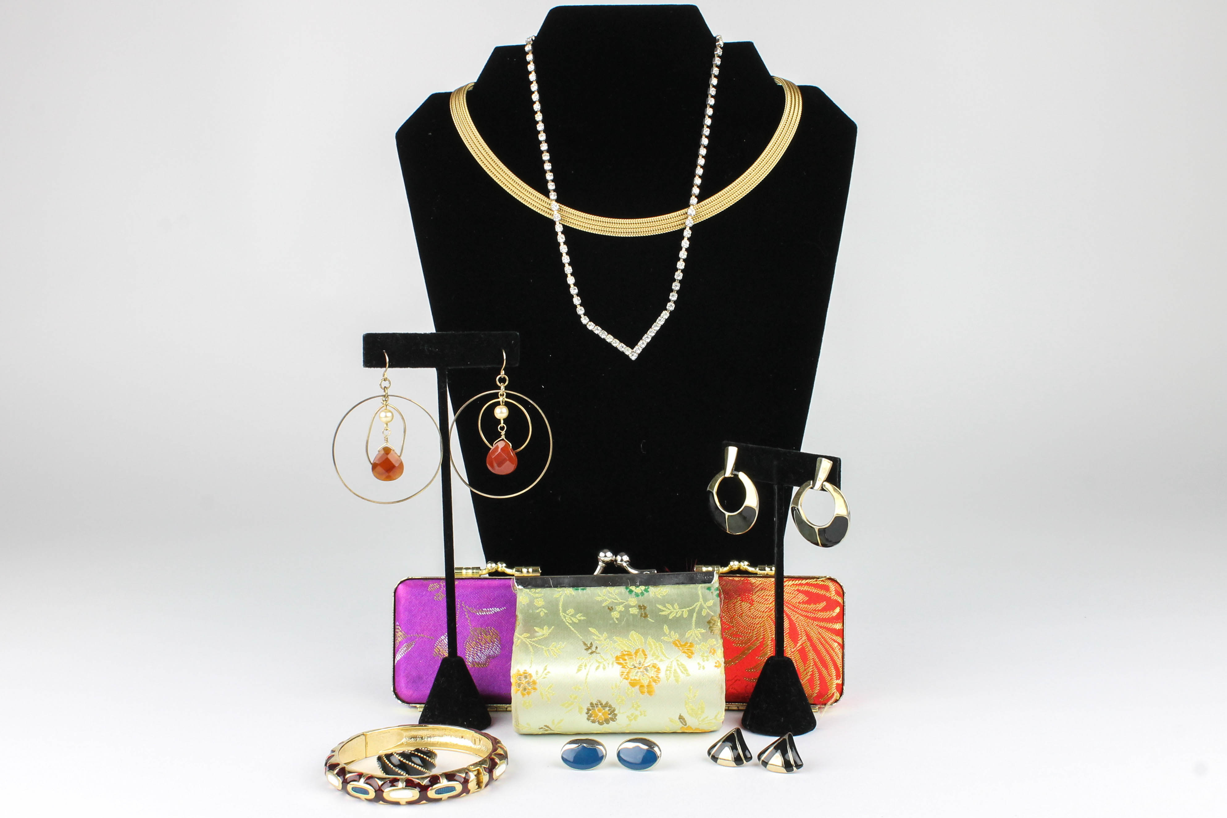 Collection of Costume Jewelry and Boxes