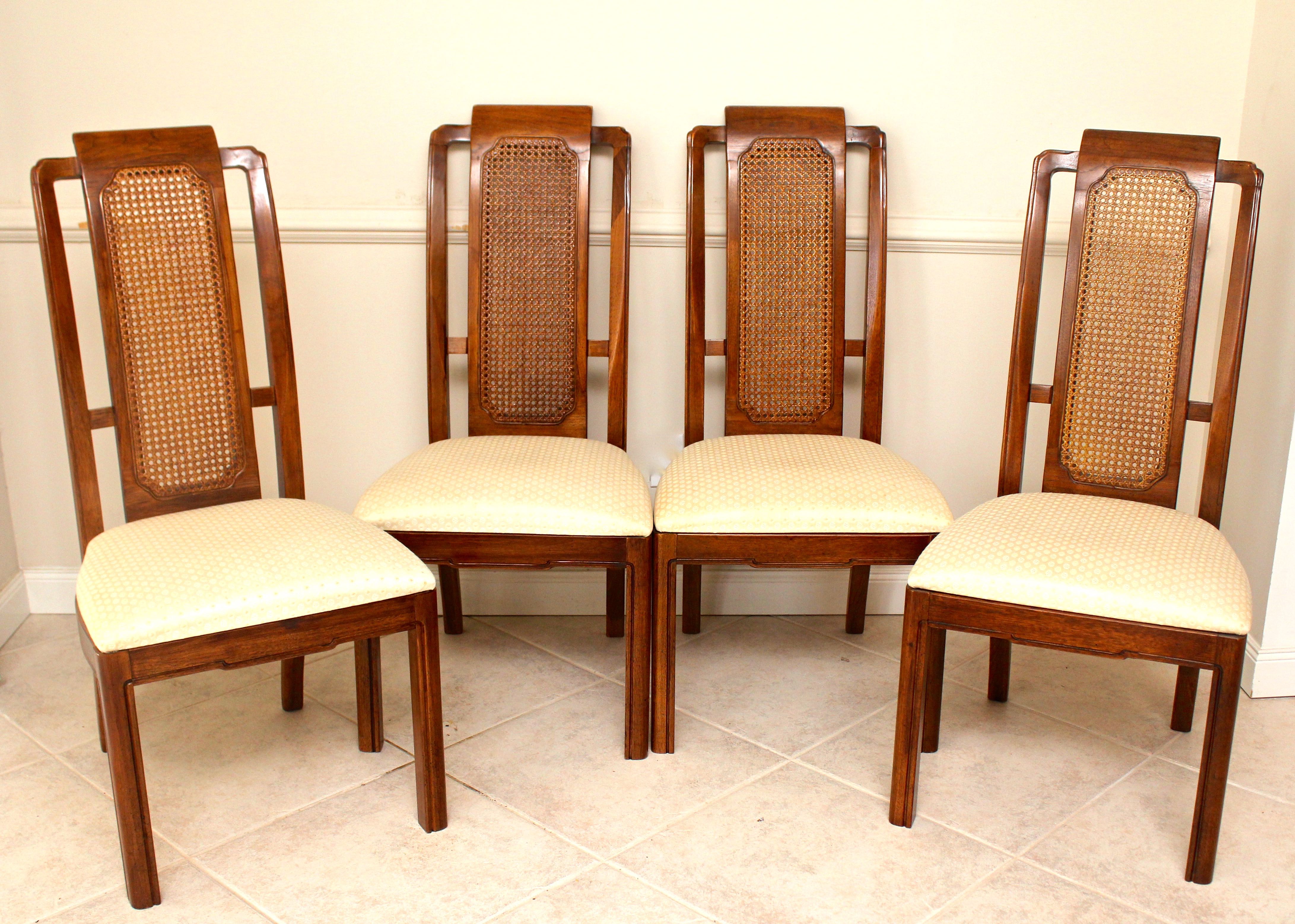 Four Cane Back Thomasville Mystique Collection Dining Chairs