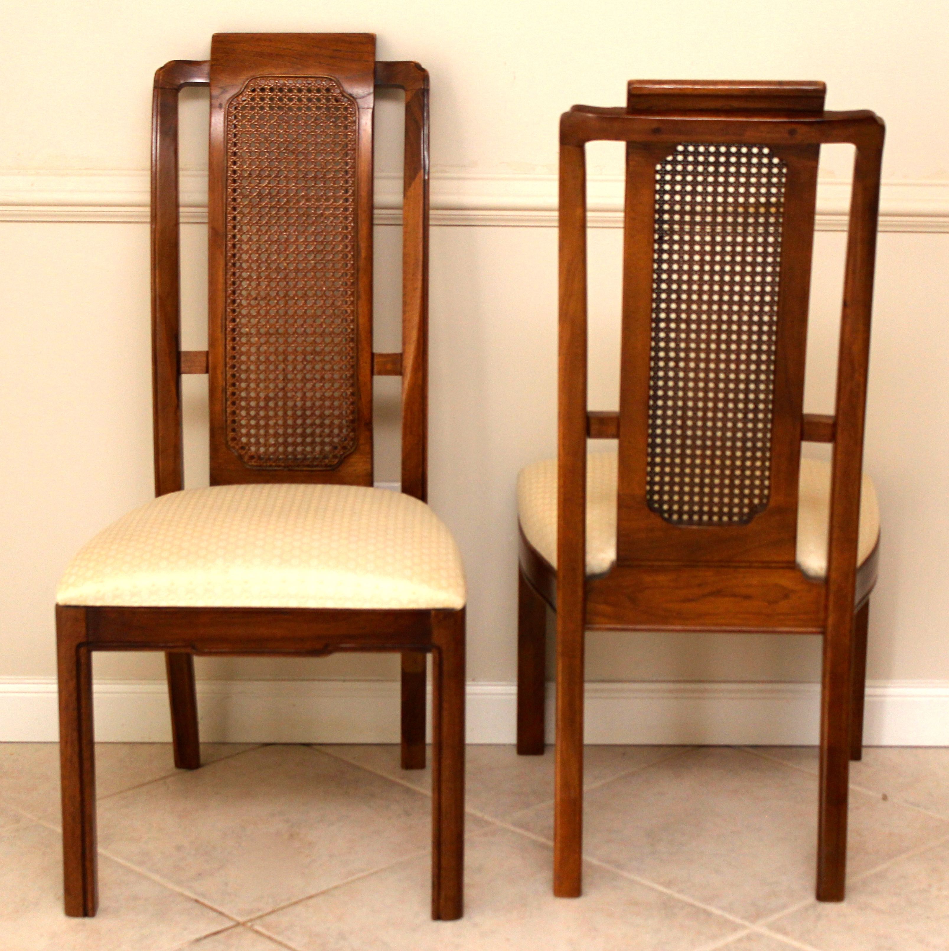Four Cane Back Thomasville Mystique Collection Dining Chairs