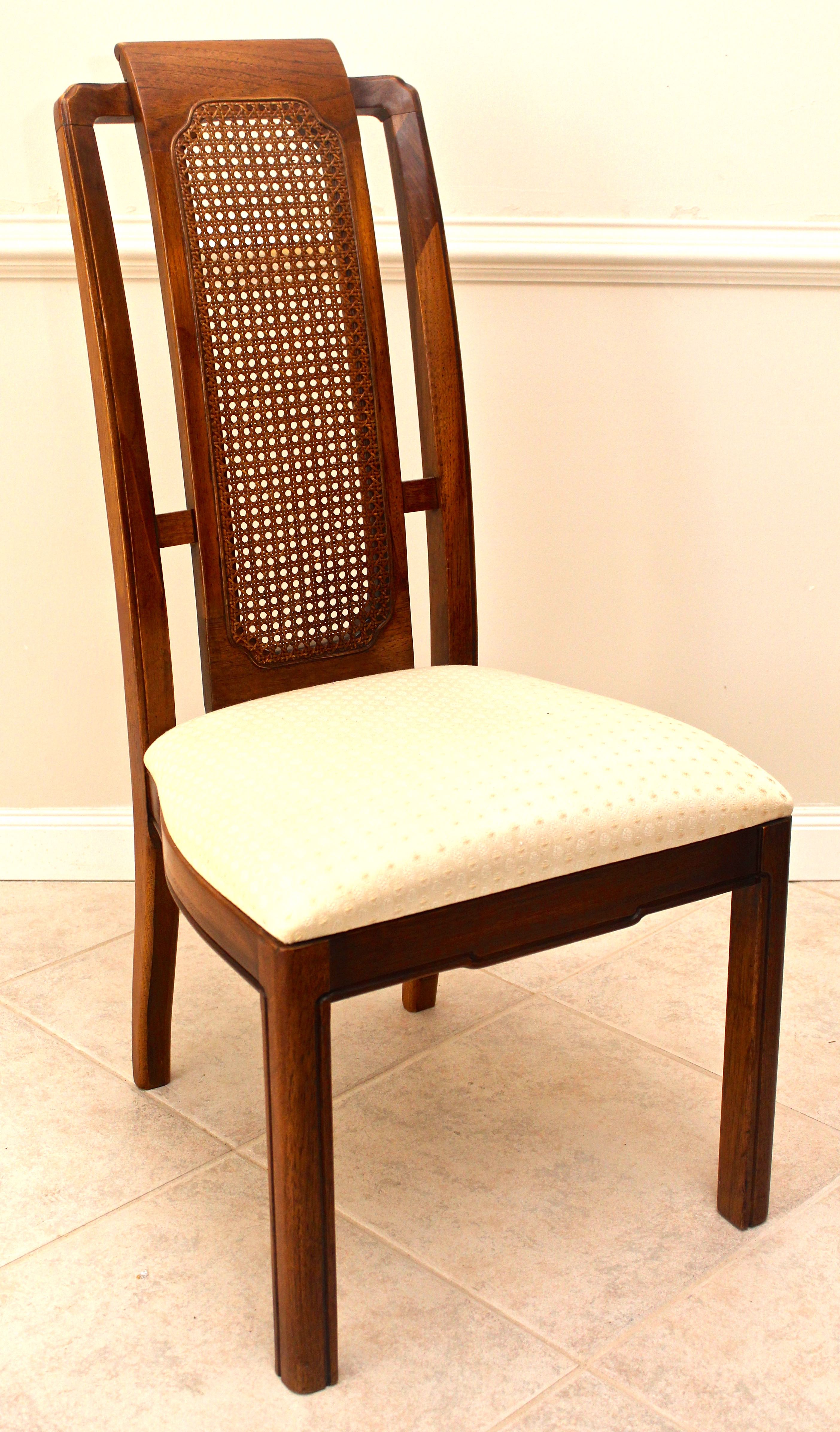 Four Cane Back Thomasville Mystique Collection Dining Chairs