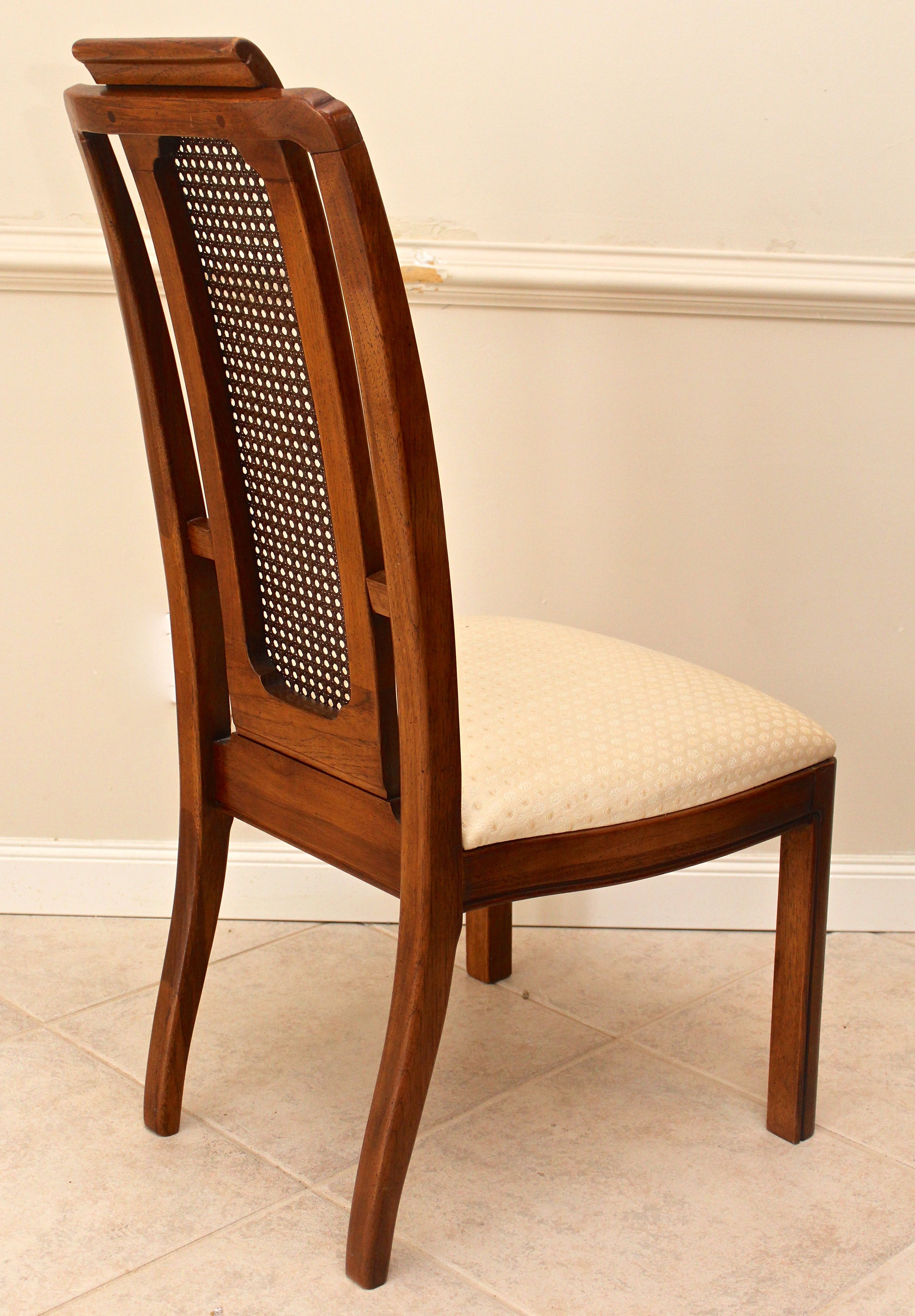 Four Cane Back Thomasville Mystique Collection Dining Chairs