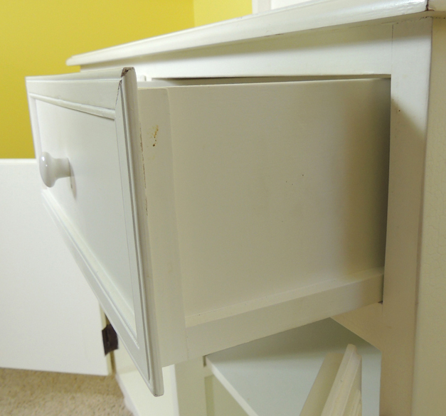 White Wood Display and Storage Cupboard