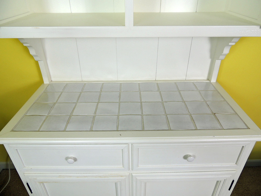 White Wood Display and Storage Cupboard