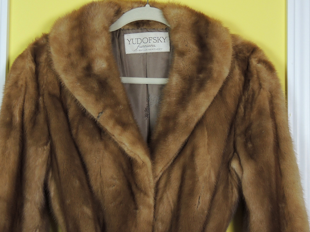 Vintage Full Length Belted Mink Coat
