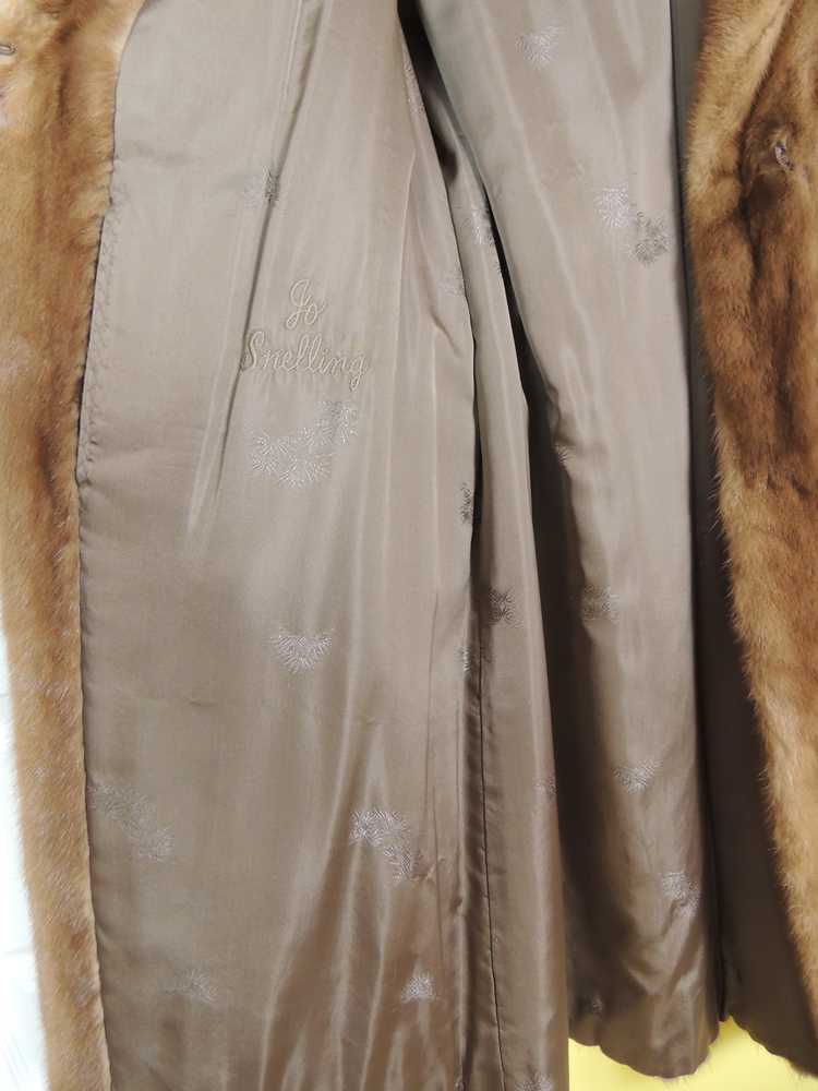 Vintage Full Length Belted Mink Coat
