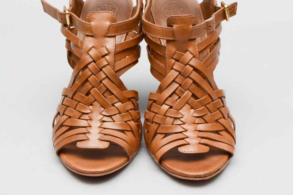 Pair of Tori Burch Wedge Heels