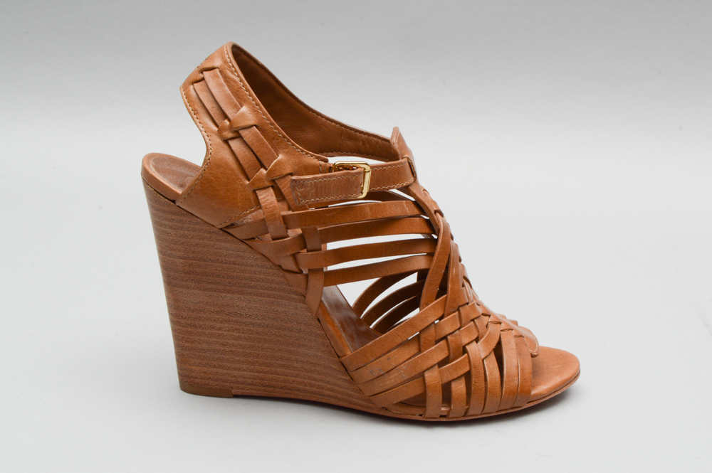 Pair of Tori Burch Wedge Heels