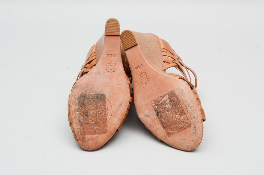 Pair of Tori Burch Wedge Heels