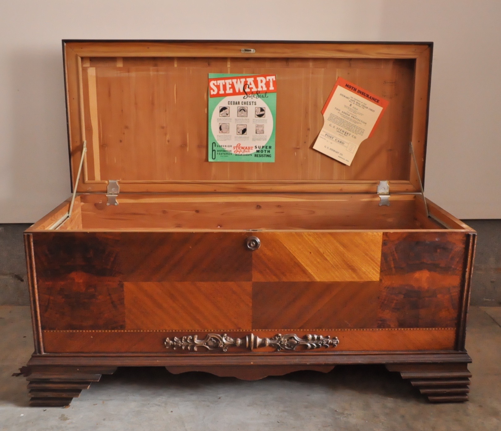 Vintage Stewart Safe Seal Cedar Chest