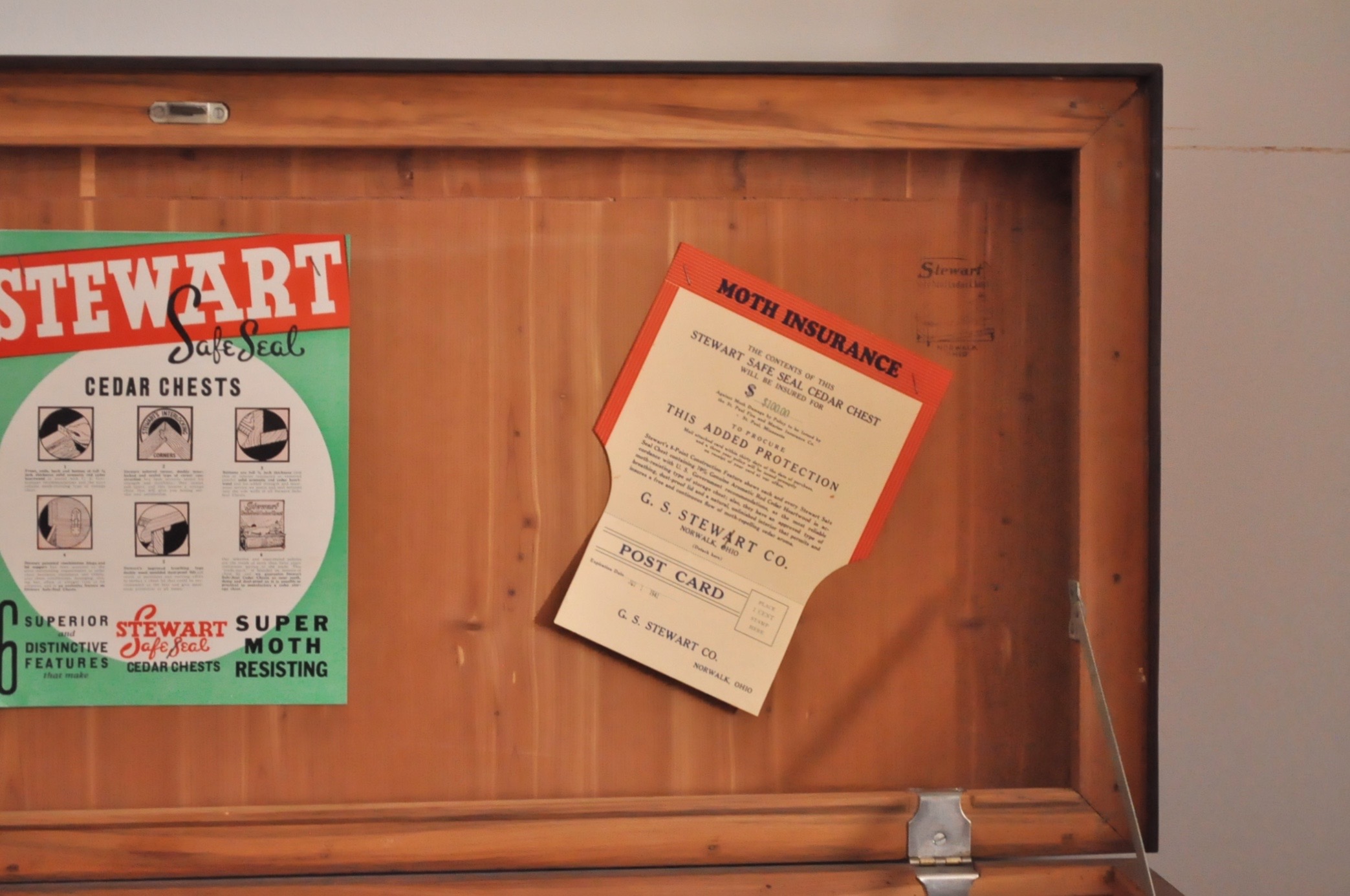 Vintage Stewart Safe Seal Cedar Chest