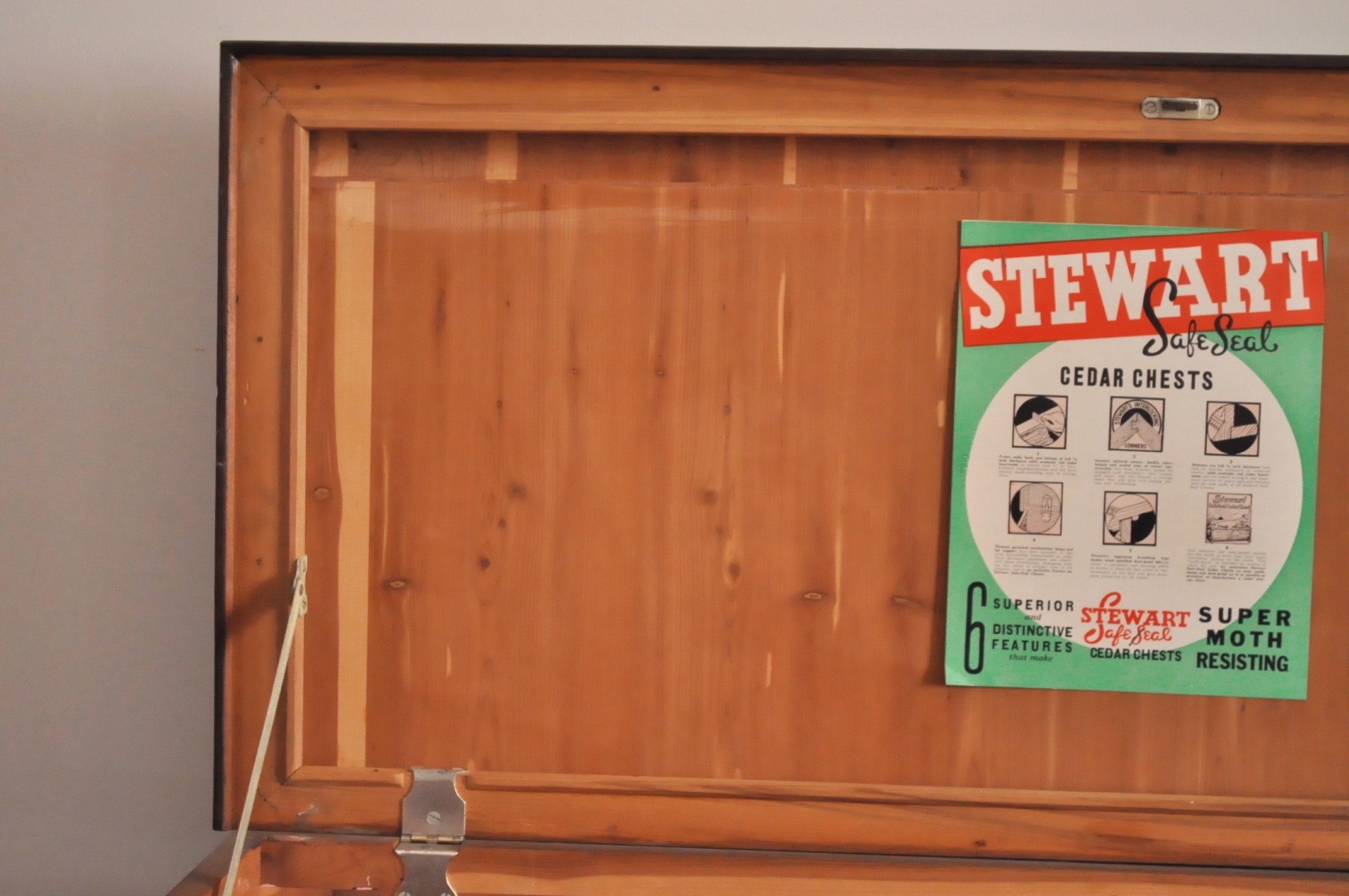 Vintage Stewart Safe Seal Cedar Chest