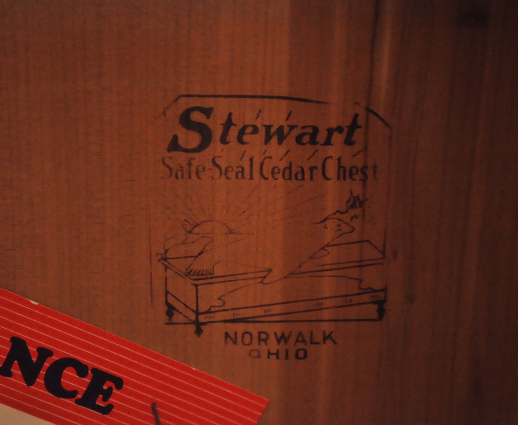 Vintage Stewart Safe Seal Cedar Chest