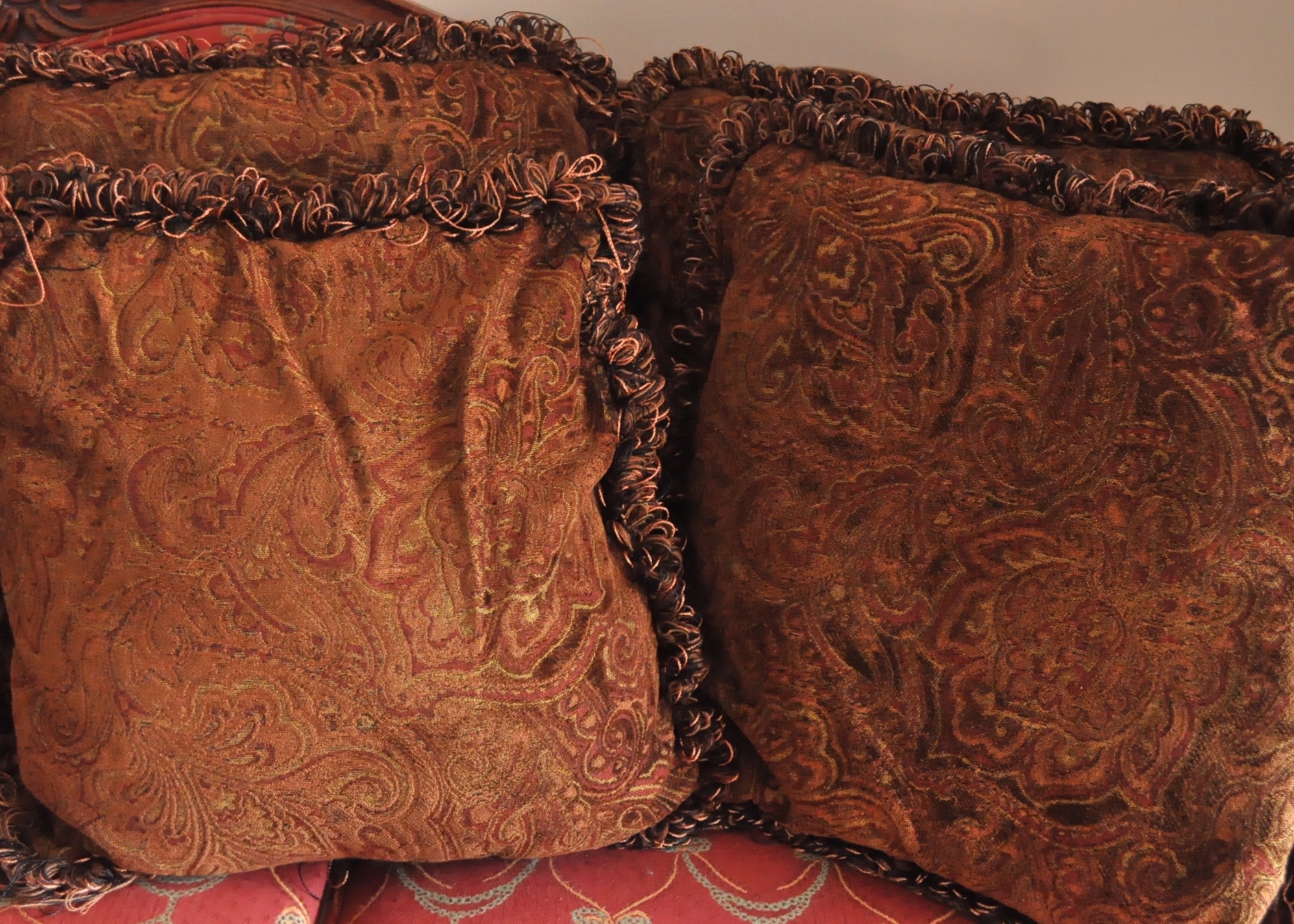 Four Upholstered Pillows