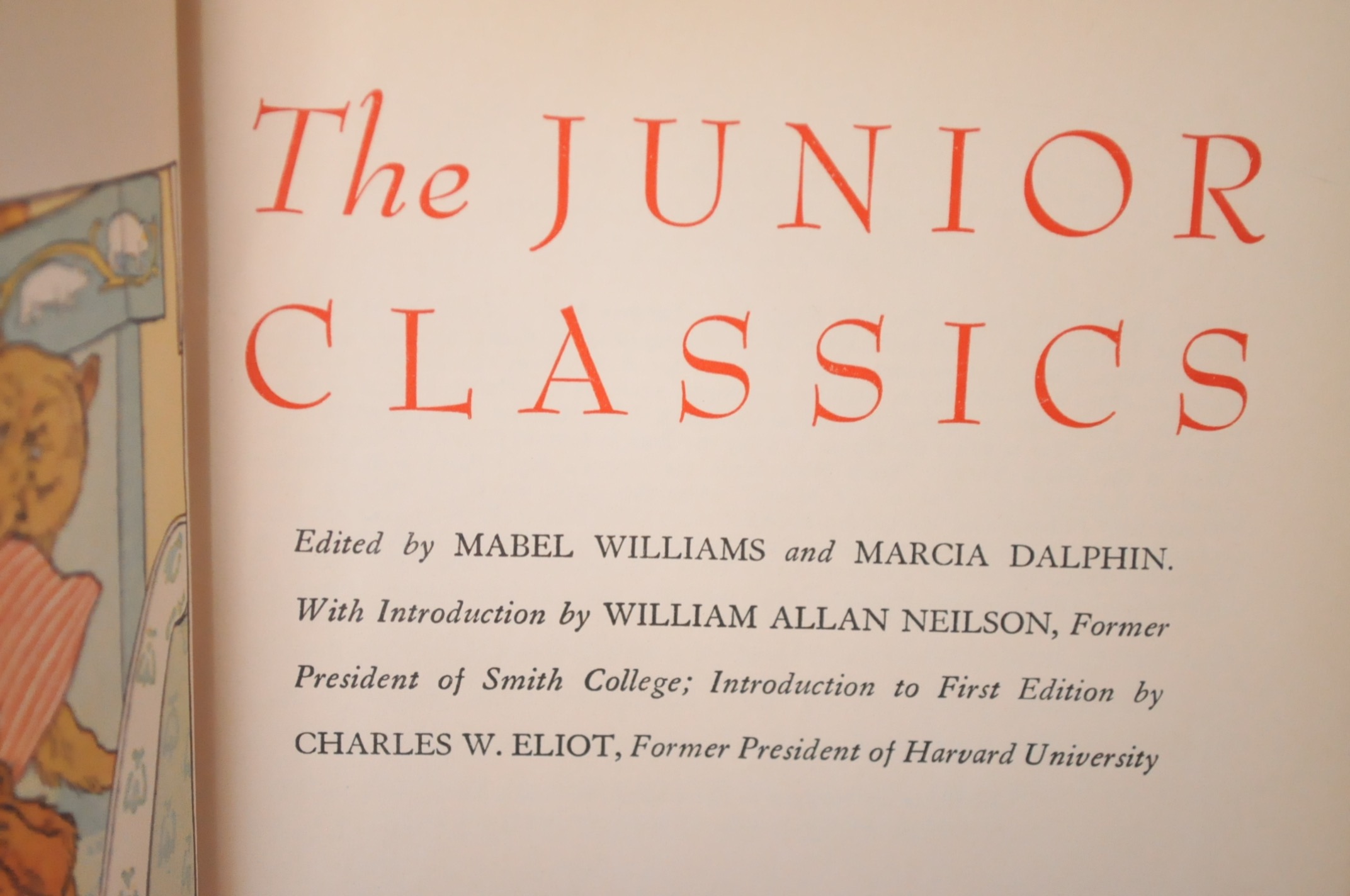 Vintage "Junior Classics" Book Set