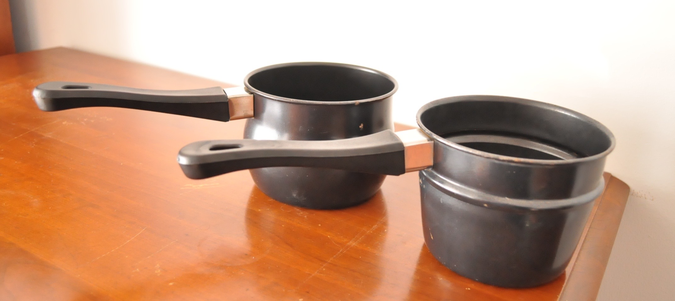 Pans with Lids, Mixing Bowls and Mixer
