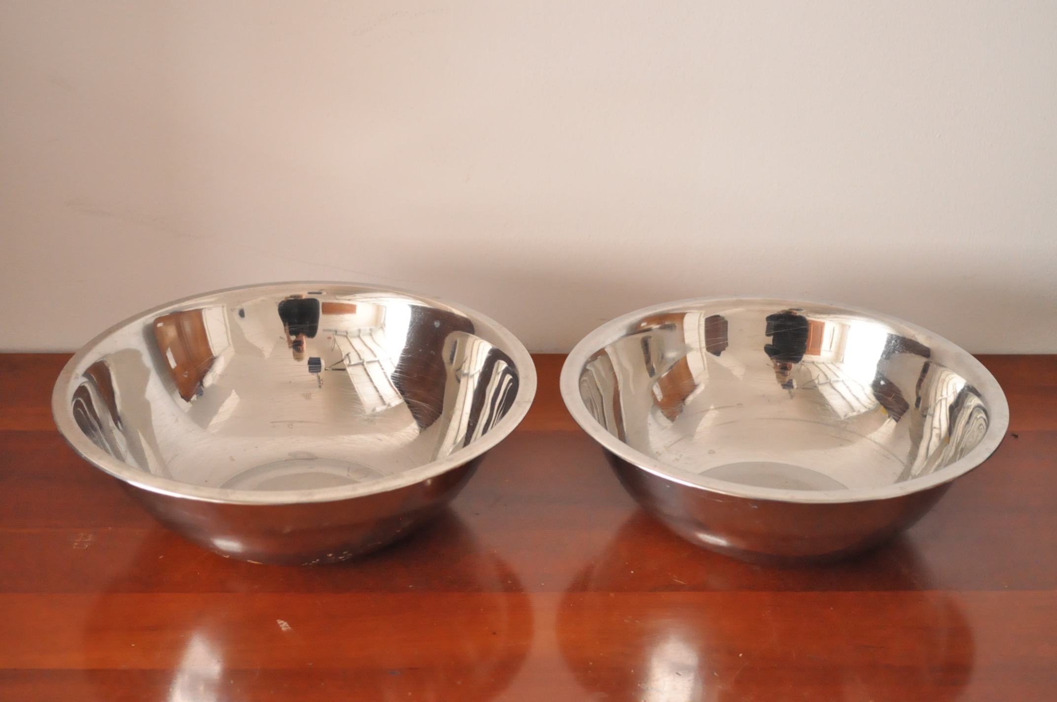 Pans with Lids, Mixing Bowls and Mixer