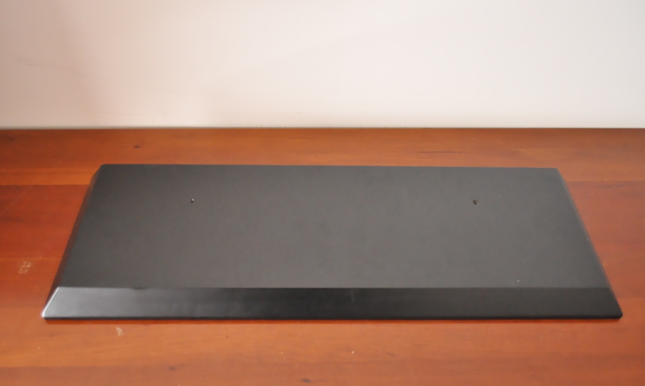 Black Shelves and Candle Decor