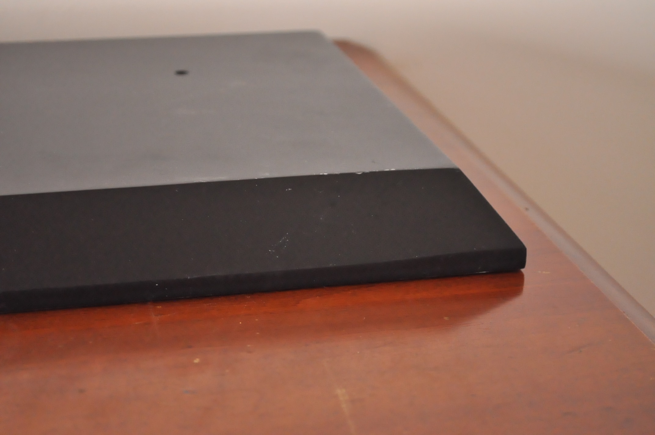 Black Shelves and Candle Decor