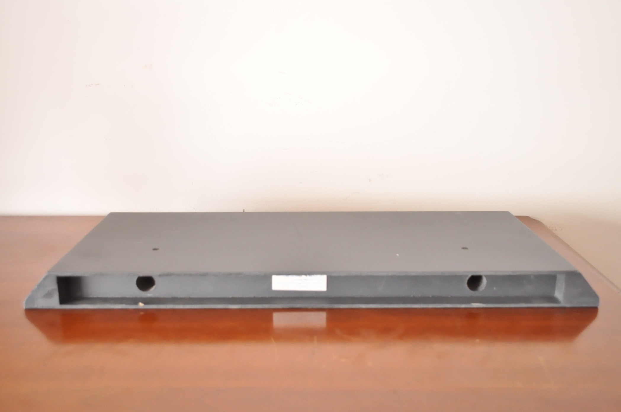 Black Shelves and Candle Decor