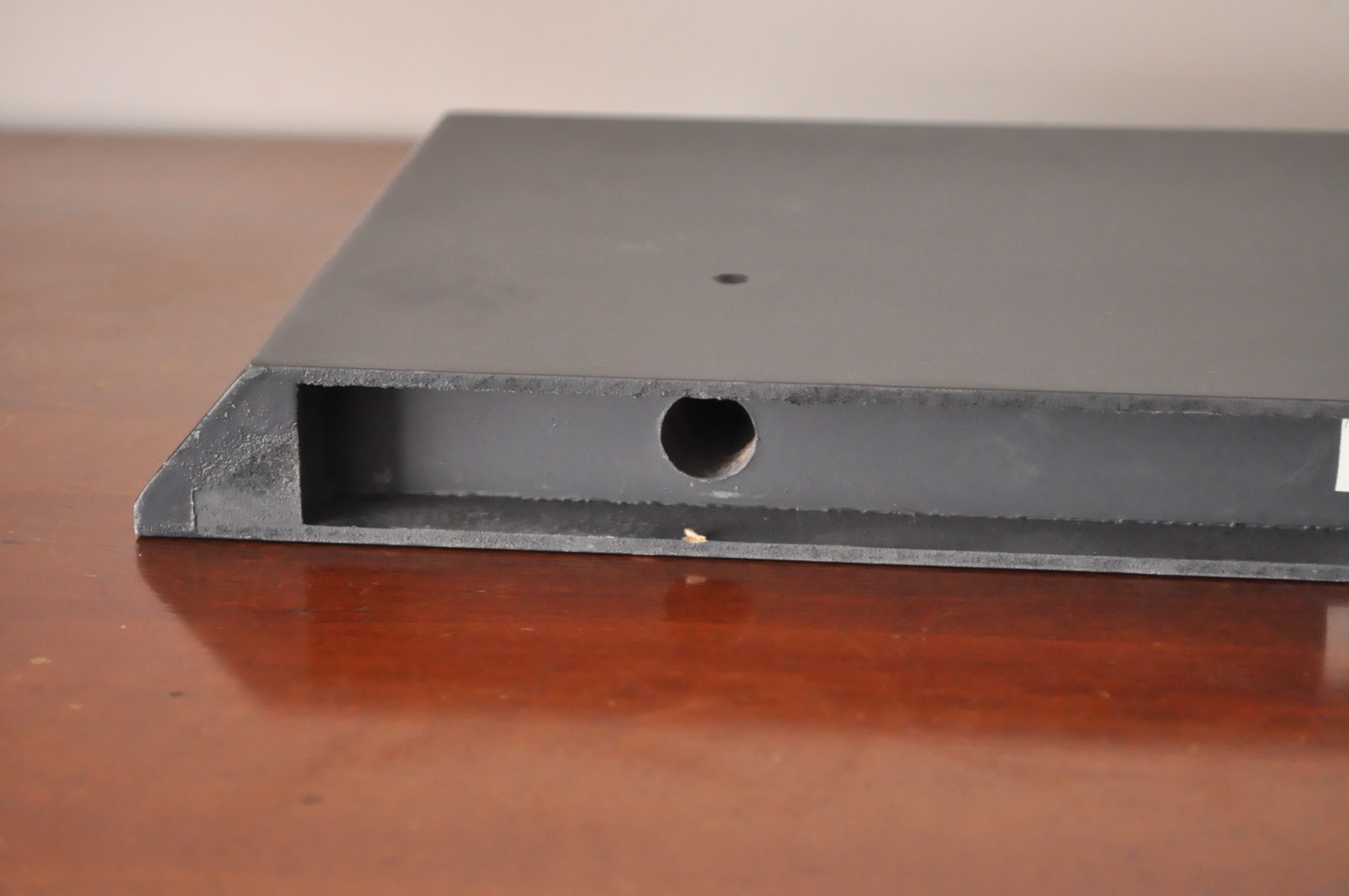 Black Shelves and Candle Decor