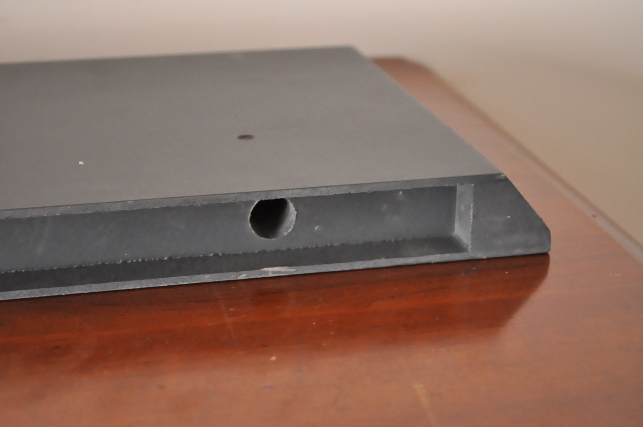 Black Shelves and Candle Decor