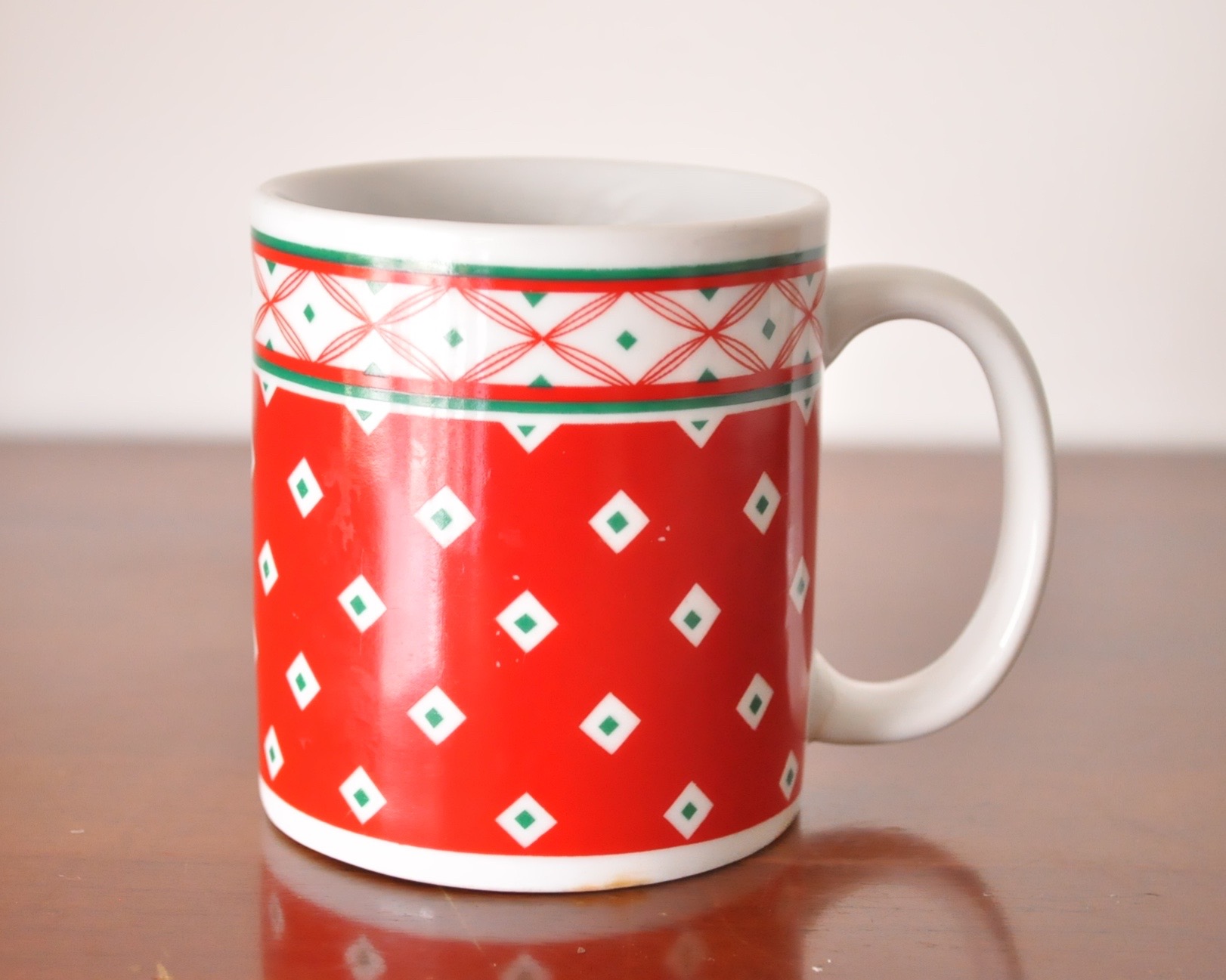 Blue Platter, Dish and Colorful Mugs