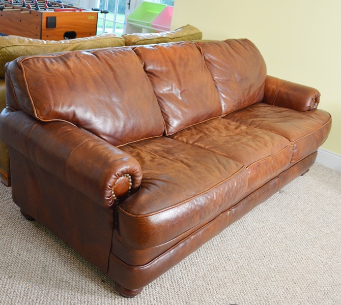 Distinctions Saddle Leather Sofa
