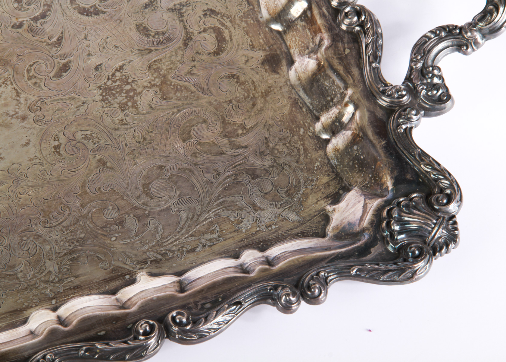 English Silver MFG Silverplate Serving Tray