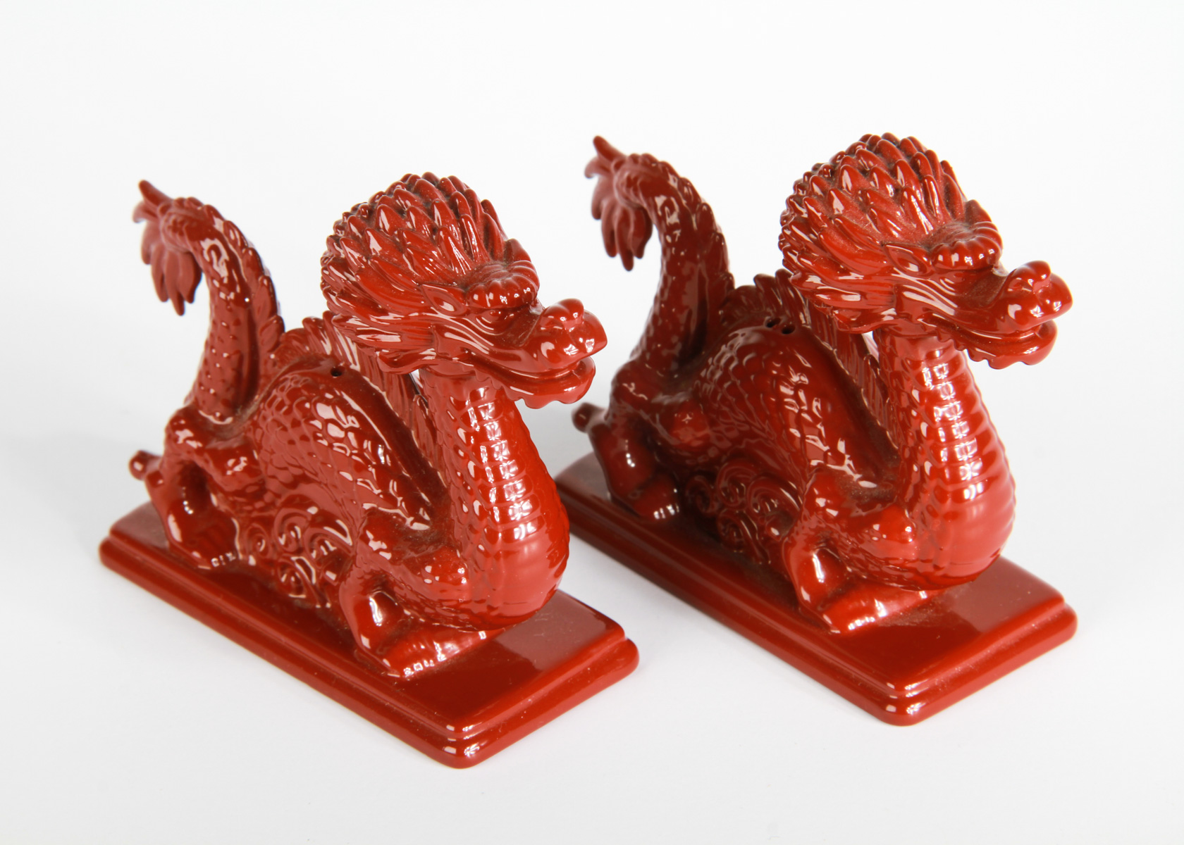 Set of Red Dragon Salt and Pepper Shakers