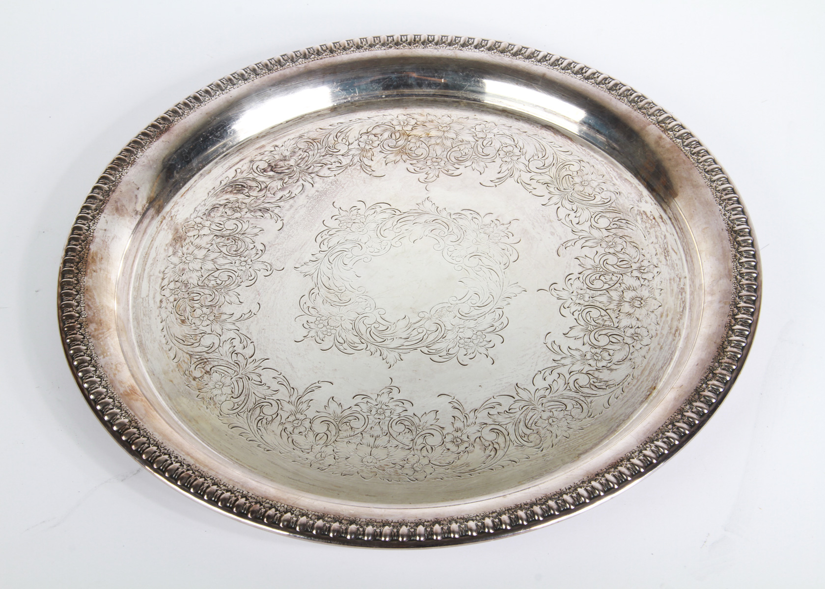 Wilcox Engraved 12" Silverplate Platter