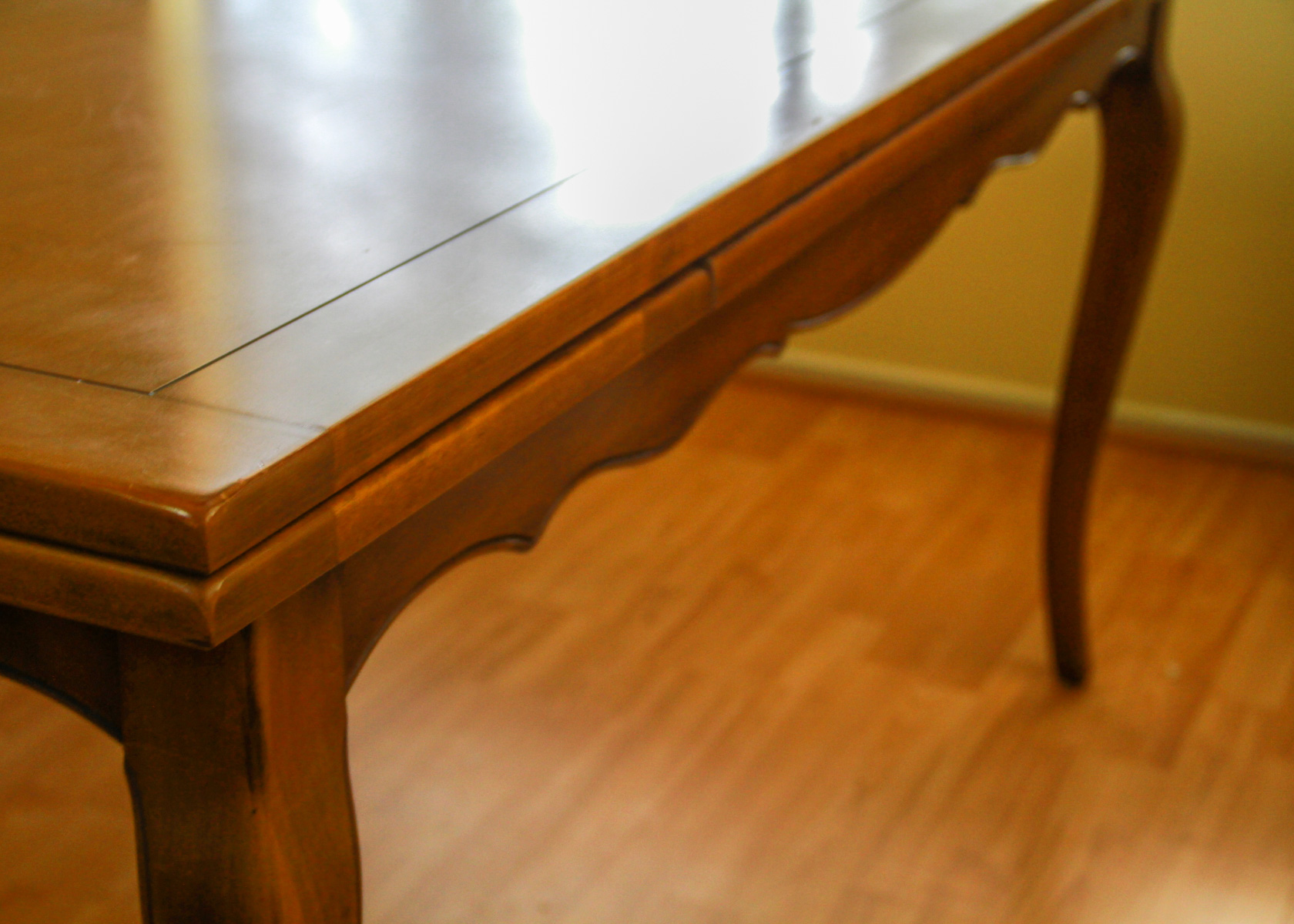 Wooden Dining Room Table with Chairs