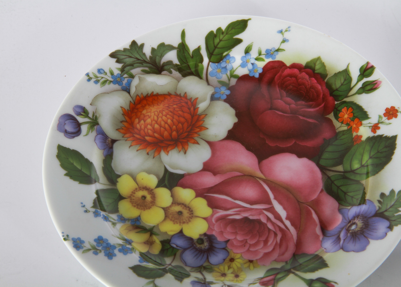 Limoges France "Romance" Floral Plates
