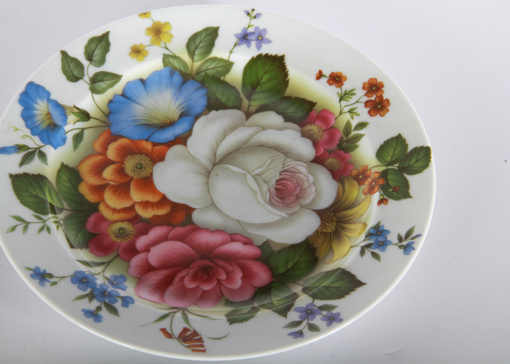 Limoges France "Romance" Floral Plates
