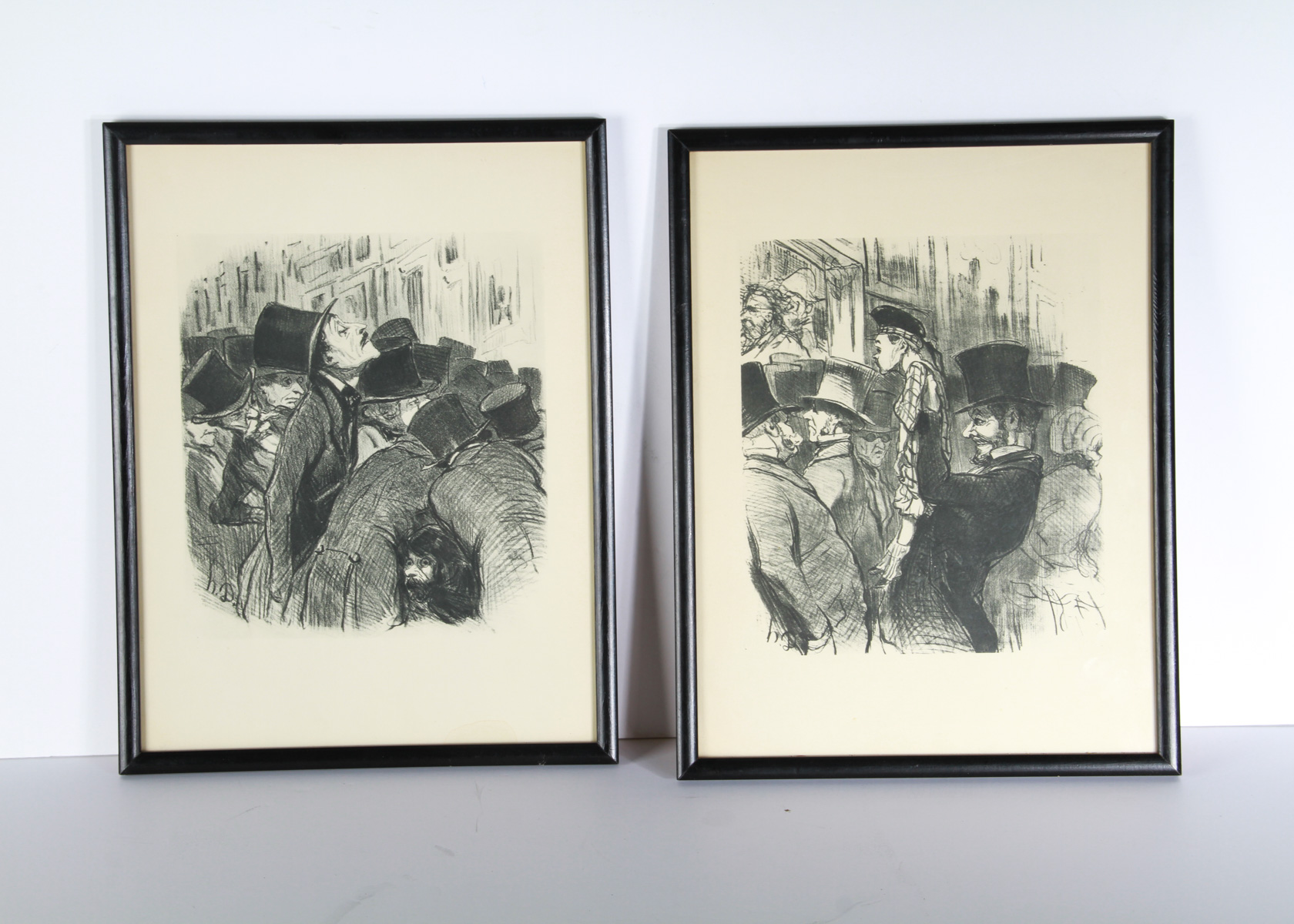 Pair of Framed Honore Daumier Prints