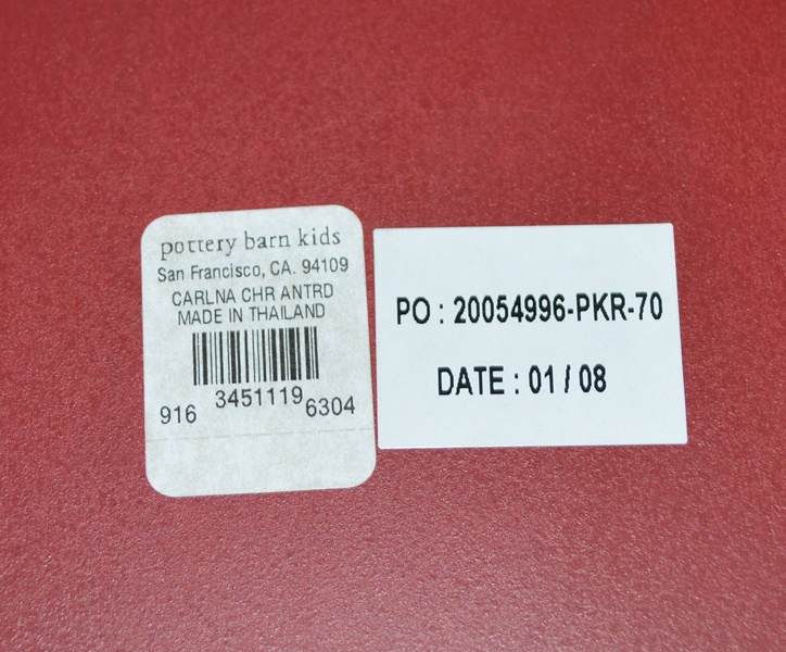 Pottery Barn Kids White Craft Table and Four "Carolina" Chairs