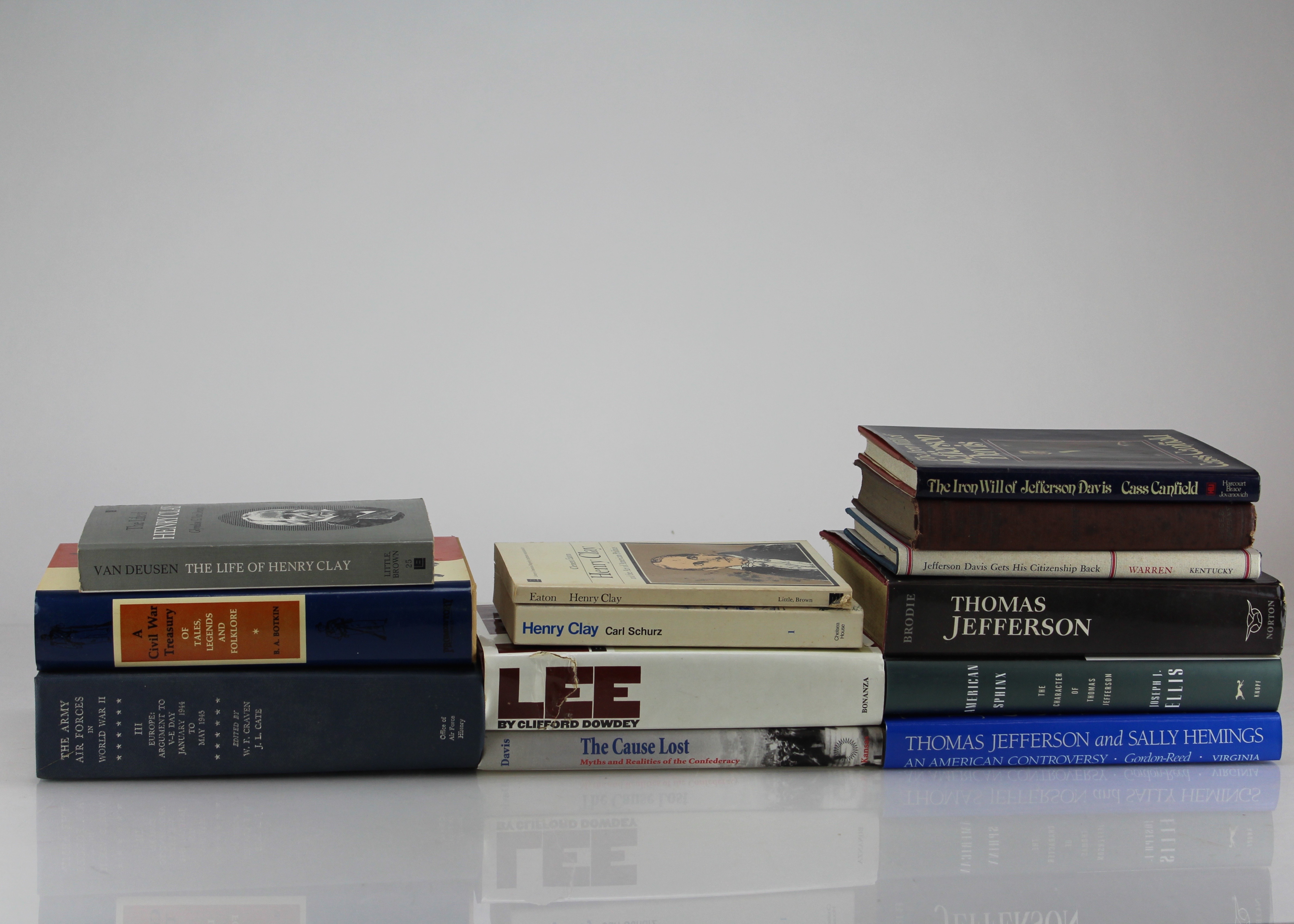Collection of Fourteen Civil War Jefferson Davis Henry Clay Books
