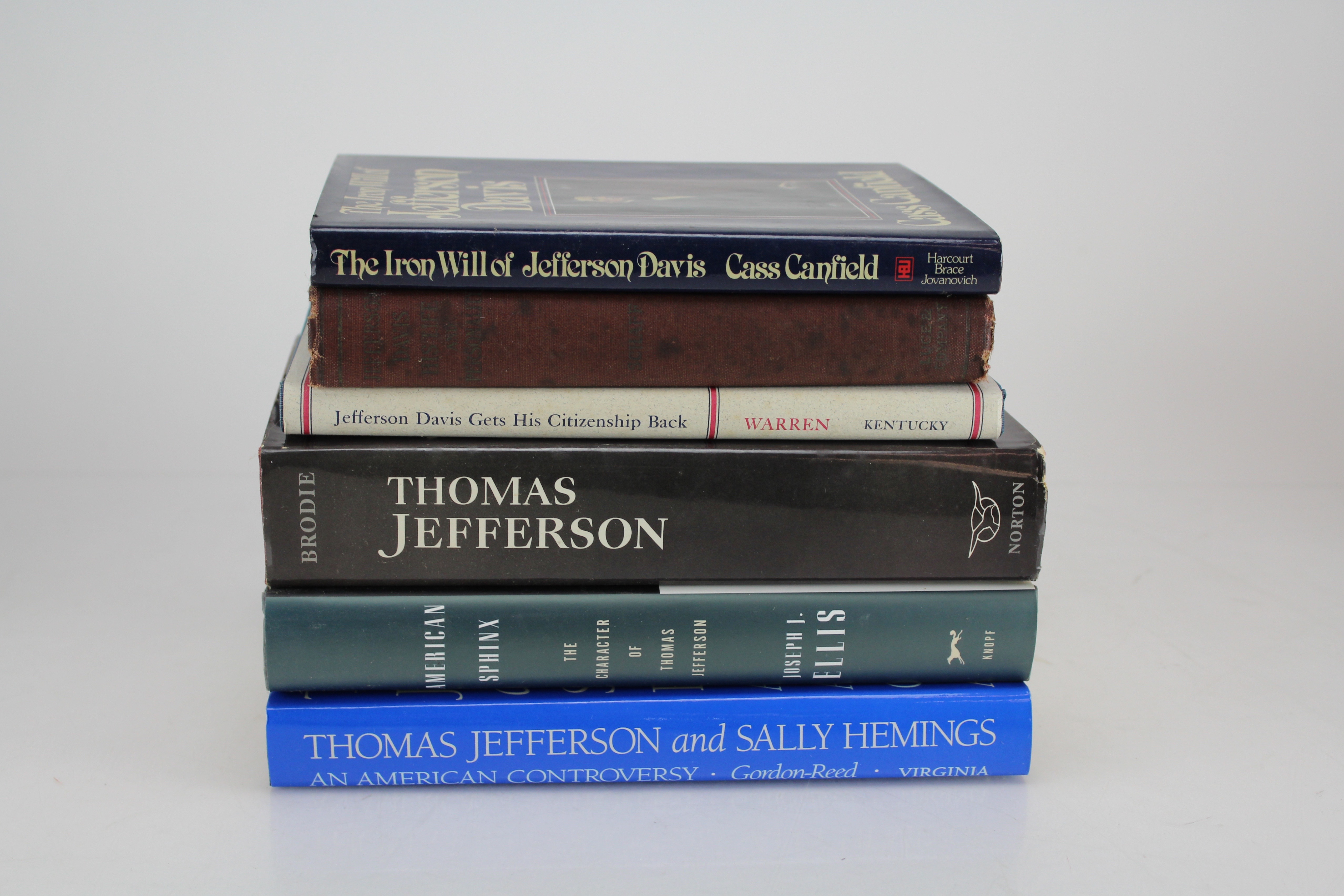 Collection of Fourteen Civil War Jefferson Davis Henry Clay Books