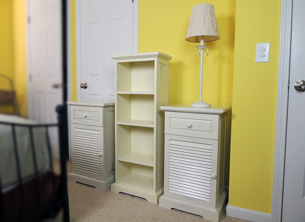 Pier 1 Night Stands and Bookcase Plus Lamp