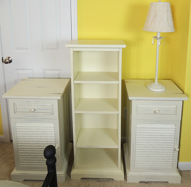 Pier 1 Night Stands and Bookcase Plus Lamp