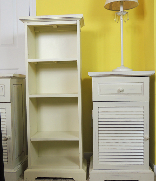 Pier 1 Night Stands and Bookcase Plus Lamp