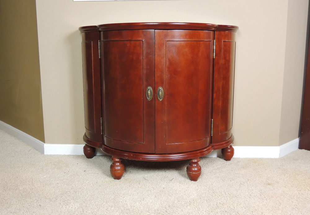 Vintage Bombay Cherry Liquor Cabinet