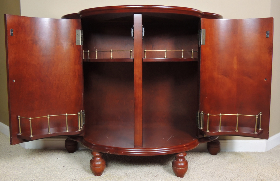 Vintage Bombay Cherry Liquor Cabinet