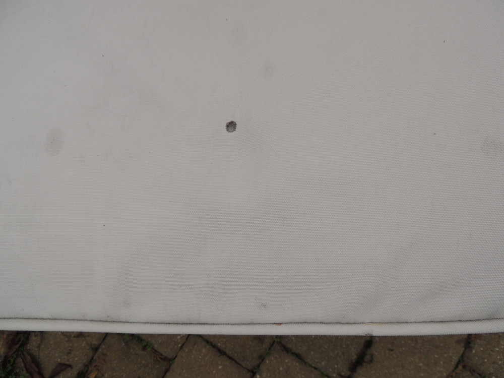 Black Woven Vinyl Patio Love Seat and Coffee Table