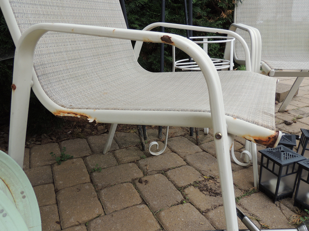 Two Matching Patio Chairs, Outdoor lighting and More