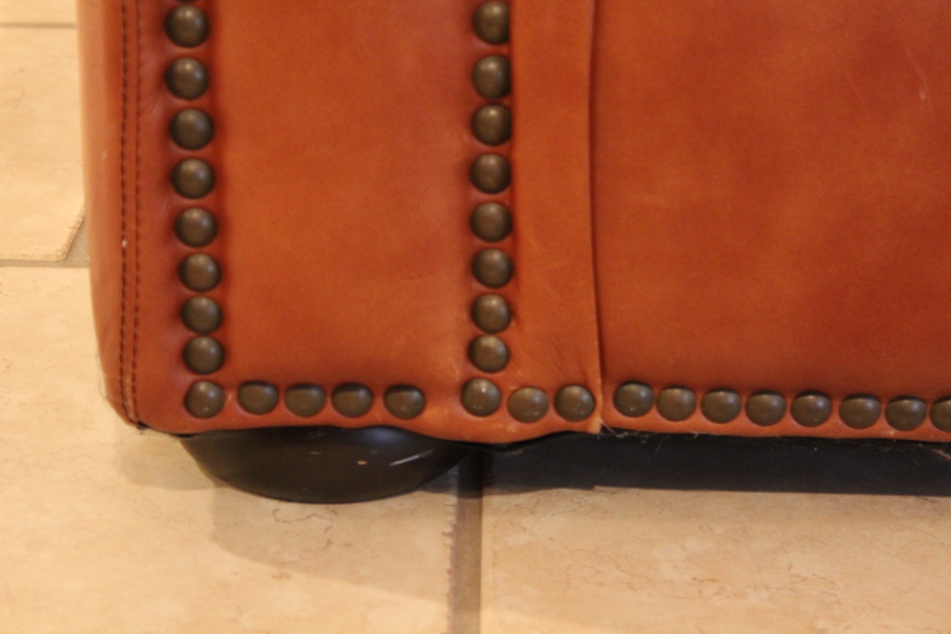 Elder Beerman Tufted Leather Sofa